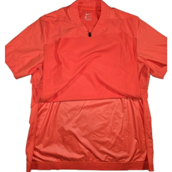 Nike Clemson Tigers 1/4 Zip Short Sleeve Coach Jacket Lightweight Mens Medium - Picture 4 of 9